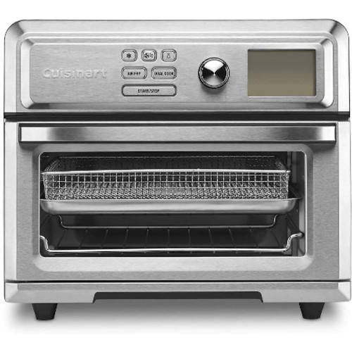 CUISINART TOA65 DIGITAL AIRFRYER TOASTER OVEN - Silver View From the Front Perspective of Product