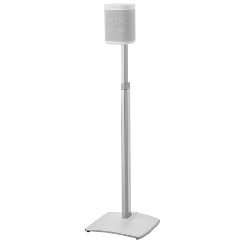 SANUS WSSA1W1 Adjustable Height Wireless Speaker Stand designed for Sonos One, Sonos One SL, Play:1, and Play:3 - White (Single)