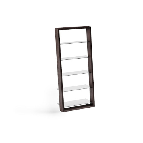 BDI EILEEN5156CWL Eileen 5156 Leaning Shelf - Chocolate Stained Walnut View From the Front Perspective of Product