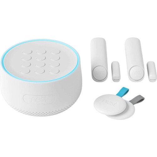 NEST H1500ES Secure Home Security & Alarm System Starter Pack (Guard, Detect Sensors, and Tags) View From the Front Perspective of Product