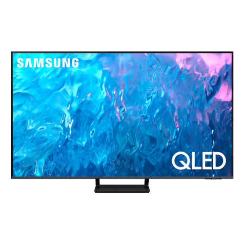 SAMSUNG QN85Q70CAF 85 Inch 4K UHD QLED HDR Smart TV - QN85Q70CAFXZA (2023) View From the Front Perspective of Product
