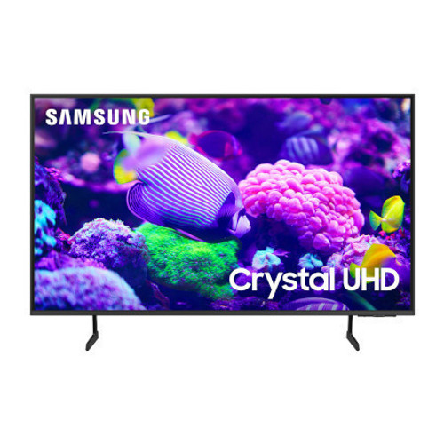 SAMSUNG UN55DU7200 55 Inch 4K UHD Crystal HDR Smart TV - UN55DU7200FXZA (2024) View From the Front Perspective of Product