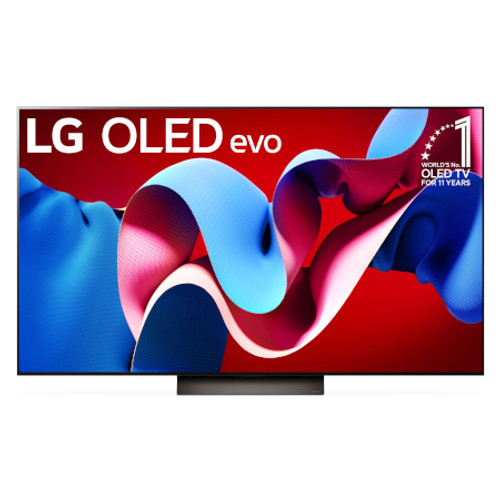 LG OLED65C4PUA 65 Inch 4K UHD OLED Evo HDR Smart TV with AI ThinQ - 65.1 Inch Diagonal View From the Front Perspective of Product