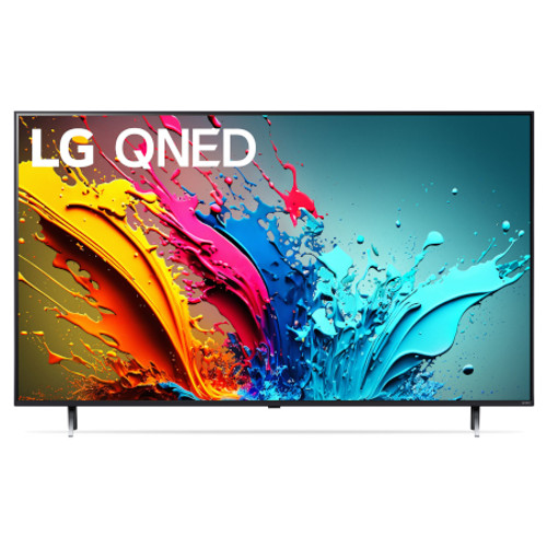 LG 65QNED85TUA 65 Inch 4K UHD QNED LED TV with webOS 24 - 65.1 Inch Diagonal View From the Front Perspective of Product