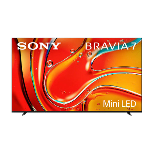 SONY K85XR70 85 Inch Bravia 7 4K UHD QLED HDR Mini LED Google TV (2024) - 84.6 Inch Diagonal View From the Front Perspective of Product