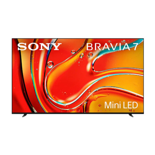 SONY K75XR70 75 Inch Bravia 7 4K UHD QLED HDR Mini LED Google TV (2024) - 74.5 Inch Diagonal View From the Front Perspective of Product