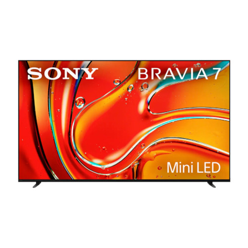 SONY K65XR70 65 Inch Bravia 7 4K UHD QLED HDR Mini LED Google TV (2024) - 64.5 Inch Diagonal View From the Front Perspective of Product