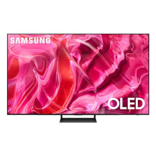 SAMSUNG QN77S90DAF 77 Inch S90D 4K UHD OLED Smart TV - QN77S90DAFXZA (2024) View From the Front Perspective of Product