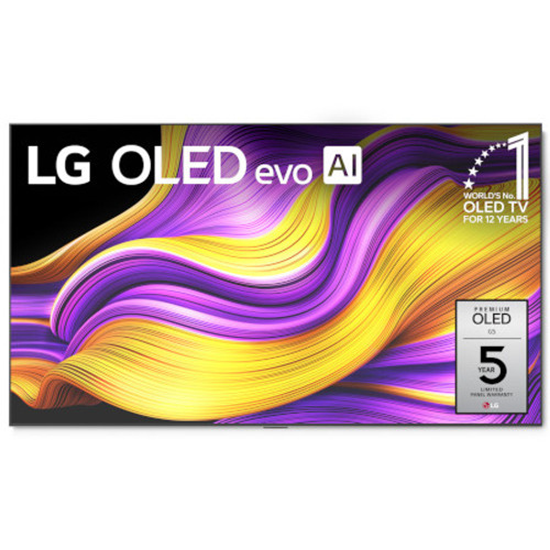 LG OLED83G5WZ 83 Inch 4K UHD OLED Evo AI G5 HDR Smart TV - 83.5 Inch Diagonal (2025) View From the Front Perspective of Product
