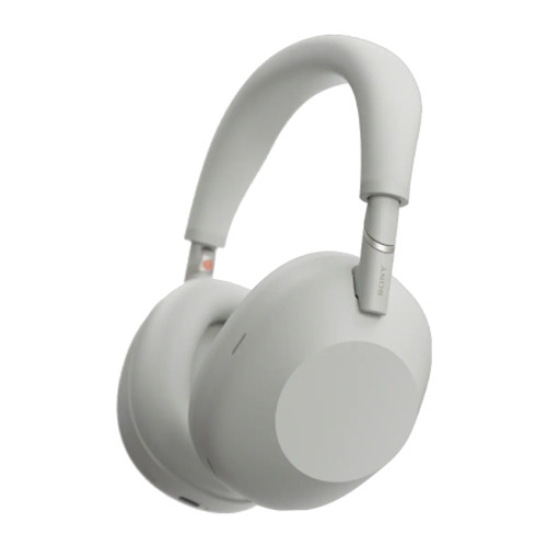 SONY WH1000XM6S Best Wireless Noise Canceling Headphones - Silver (2025) View From the Front Perspective of Product