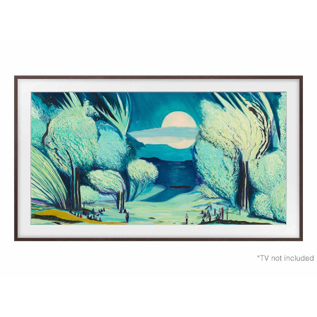 SAMSUNG VGSCFH32BWB 32 Inch The Frame Customizable Bezel (2026) - Modern Brown (VG-SCFH32BWBZA) View From the Front Perspective of Product