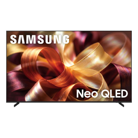 SAMSUNG QN85QN90HAF 85 Inch Class QN90H Series Neo QLED Mini LED Glare Free 4K UHD Vision AI Smart Tizen TV - QN85QN90HAFXZA (2026) Front View Perspective