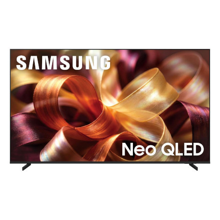 SAMSUNG QN75QN90HAF 75 Inch Class QN90H Series Neo QLED Mini LED Glare Free 4K UHD Vision AI Smart Tizen TV - QN75QN90HAFXZA (2026) Front View Perspective