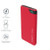 CYGNETT CY2500PBCHE 5,000mAh Power Bank - Red View From the Front Perspective of Product