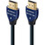 AUDIOQUEST HDM18BLUE225 BlueBerry 18 2.25m HDMI Cable - Blue/Black View From the Front Perspective of Product