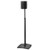 SANUS WSSA1B1 Adjustable Height Wireless Speaker Stand designed for Sonos One, Sonos One SL, Play:1, and Play:3 - Black (Single) View From the Front Perspective of Product