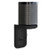 SANUS WSOS1B1 Outlet Shelf for Electronics and Speakers up to 10 lbs - Black View From the Front Perspective of Product