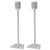 SANUS WSS22W1 Wireless Speaker Stands for Sonos PLAY:1 and PLAY:3 - White (Pair) View From the Front Perspective of Product
