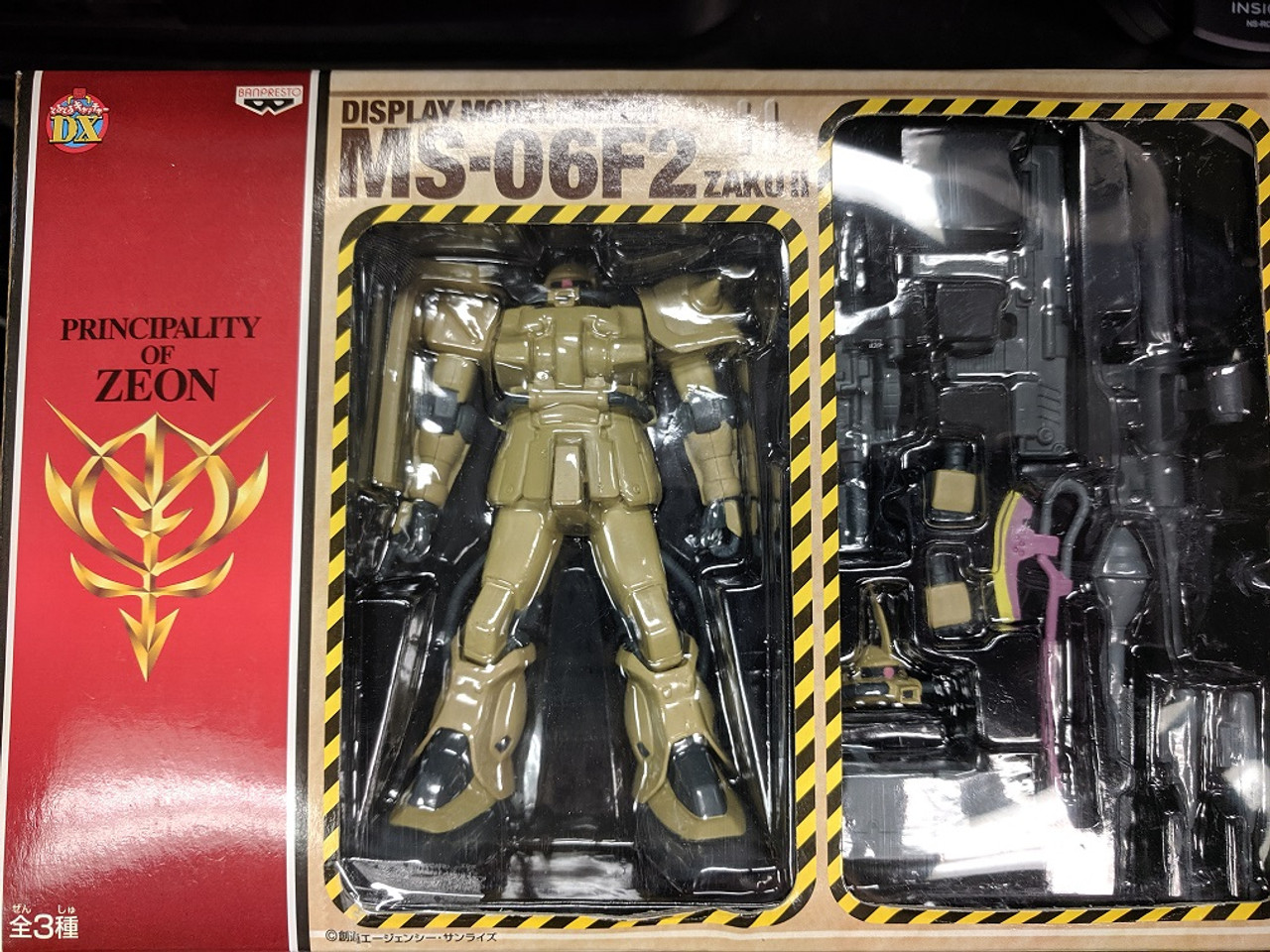 Mobile Suit Gundam Ms 06f2 Zaku Ii Brown Display Model Ver