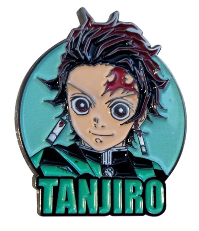 Demon Slayer - Tanjiro Enamel Pin (Round Ver.)