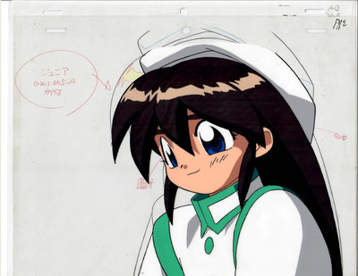 Saber Marrionette R - Production Cel 01 & Autographs