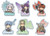 Frieren: Beyond Journey's End - Group SD Transparent Die-Cut Sticker Set