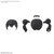 Hair Style Parts Vol. 10 - Pigtails 7 (Black 1)