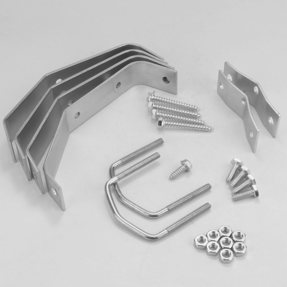 Antenna Wall Mount 2 Heavy Duty Brackets hold up to 1.5 O.D. Mast