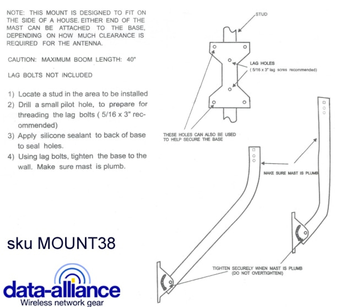 Amazon.com: Antennas Direct STM715 J-Mount 30-Inch Antenna Mount, Black:  Home Audio & Theater