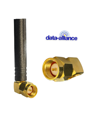 Antenne Wifi Avec Coude 3 Dbi Queue de Cochon 2,4 GHZ SMA & Ipx / U. Fl