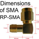 RP-SMA dimensions