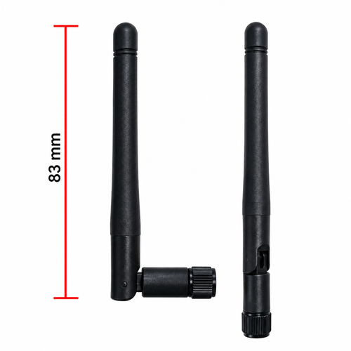 Antenna 2.4GHz 2dBi omni directional w/ SMA-male: Send/recv Signal high