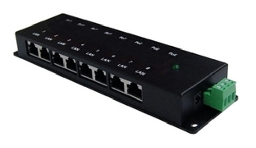 PoE Injector: 8 Ports: Any voltage from 12VDC to 48VDC (Passive)
