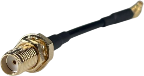 MMCX right angle to SMA-female (bulkhead): 20-inch cable