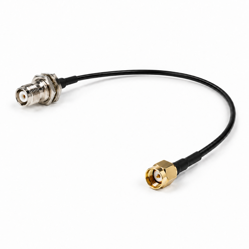 RP-TNC-female to RP-SMA-male Cable: : 1-FT Double-Shielded Outdoor Indoor