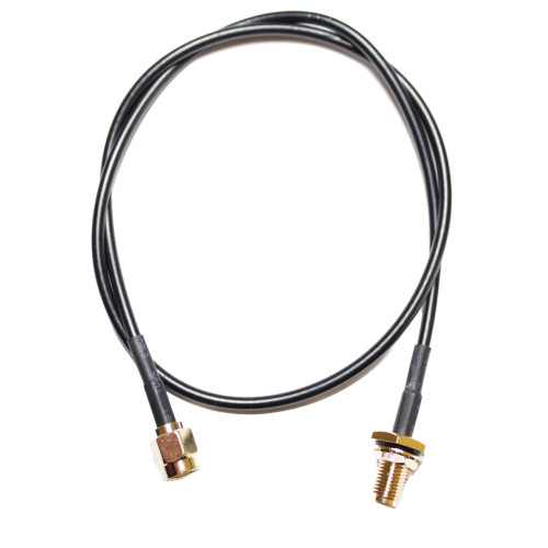 Double-shielded cable for low signal loss, for antenna.  Rated for outdoor use and suitable for indoor use.
