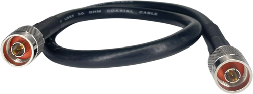 N-male to N-male antenna cable made using LMR-400 coax.