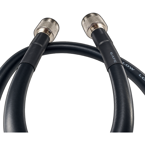 N-Male connectors on both ends.