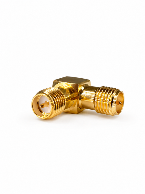 RP-SMA Female to Female Right-Angle Adapter