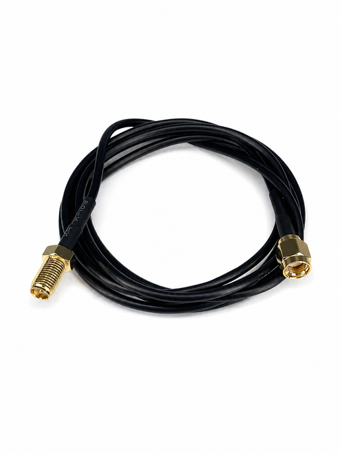 flexible/easily bendable coax with black jacket