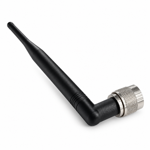omni-directional Dipole Antenna suitable for outdoor, with N-male fixed right-angle.  5dBi