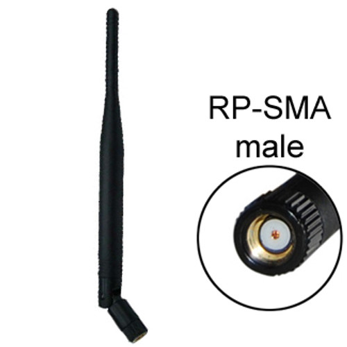 GSM Antenna 860-960MHz Omni w/ RP-SMA-male right-angle connector