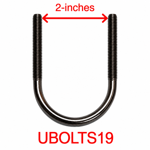 UBOLTS inner diameter is two inches.