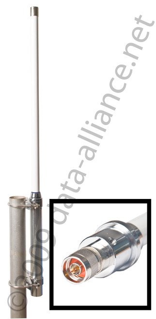 Weatherproof  omni-directional antenna with mounting hardware
