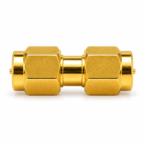 Adapter SMA male to RP-SMA-male Reverse Polarity SMA WiFi Coupler
Side View