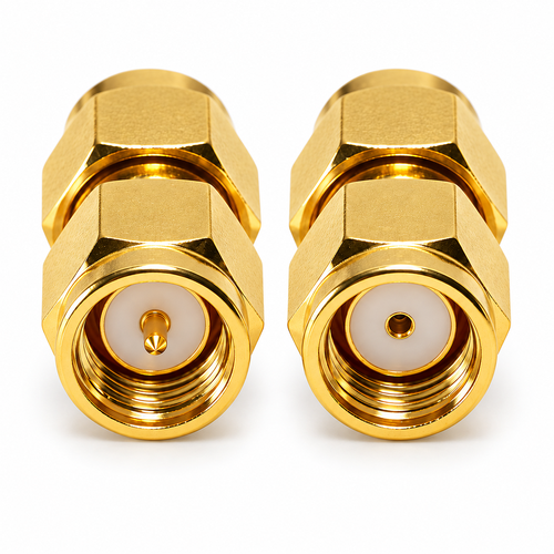 Adapter SMA male to RP-SMA-male Reverse Polarity SMA WiFi Coupler