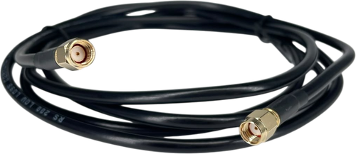 Antenna Cable: RP-SMA male To RP-SMA male Reverse Polarity: 6.25FT coaxial cable assembly