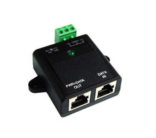 PoE Adapter: Industrial w/ redundancy. Passive Power Over Ethernet. DC Jack 2.1mm
