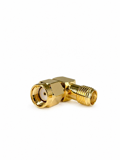 Adapter: Right Angle RP-SMA male To SMA-Female