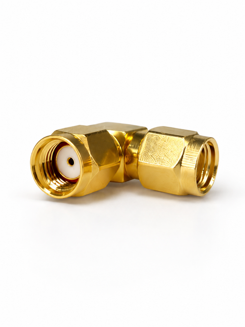 RP-SMA Male to RP-SMA Male Right-Angle Adapter